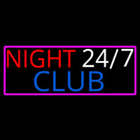 24 7 Night Club Enseigne Néon