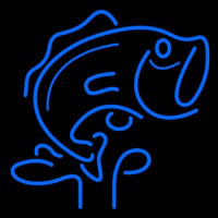 Blue Fish Enseigne Néon