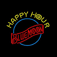 Blue Moon Classic Happy Hour Beer Sign Enseigne Néon