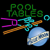 Blue Moon Pool Tables Billiards Beer Enseigne Néon