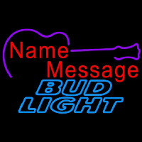 Bud Light Acoustic Guitar Beer Sign Enseigne Néon