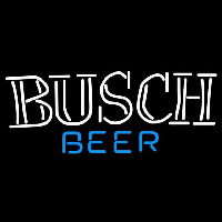 Busch Double Stroke Word Beer Sign Enseigne Néon