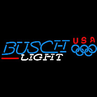 Busch Light Olympic Beer Sign Enseigne Néon
