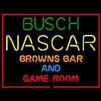 Busch NASCAR Browns Bar and Game Room Enseigne Néon