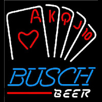 Busch Poker Series Beer Sign Enseigne Néon