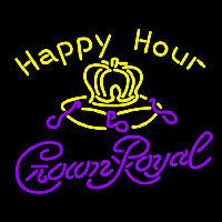 Crown Royal Happy Hour Beer Sign Enseigne Néon