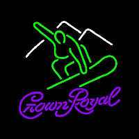 Crown Royal Logo Surfboard Beer Sign Enseigne Néon