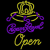 Crown Royal Open Beer Sign Enseigne Néon