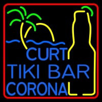 Custom Curt Tiki Bar Corona Logo Enseigne Néon