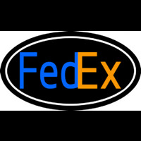 Fede  Logo With Oval Enseigne Néon