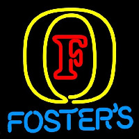 Fosters Initial Beer Sign Enseigne Néon