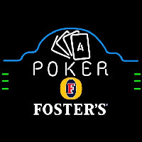 Fosters Poker Ace Cards Beer Sign Enseigne Néon