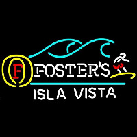 Fosters Surfer Isla Vista Beer Sign Enseigne Néon