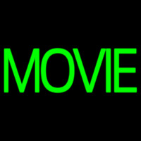 Green Double Stroke Movie Enseigne Néon