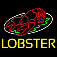 Lobster Block With Logo Enseigne Néon