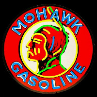 Mohawk Gasoline Enseigne Néon