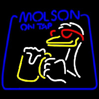 Molson On Tap Duck Enseigne Néon