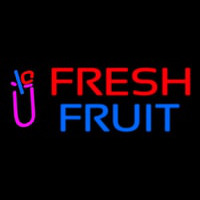 Oval Fresh Fruit Smoothies Enseigne Néon