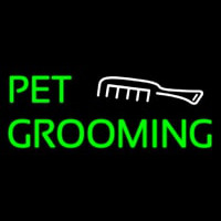 Pet Grooming With White Logo Enseigne Néon