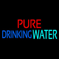 Pure Drinking Water Enseigne Néon
