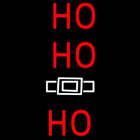 Red Ho Ho Ho Santa Logo Enseigne Néon