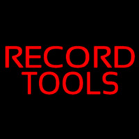 Red Record Tools 1 Enseigne Néon