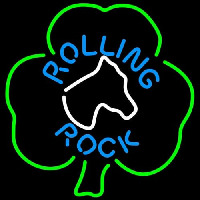 Rolling Rock Horsehead Shamrock Enseigne Néon