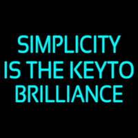 Simplicity Is The Keyto Enseigne Néon