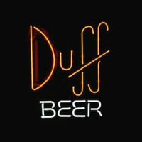 Simpsons Duff Bière Magasin Bar Enseigne Néon
