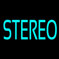 Turquoise Stereo Block Enseigne Néon