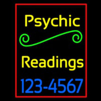 Yellow Psychic Readings With Phone Number Enseigne Néon