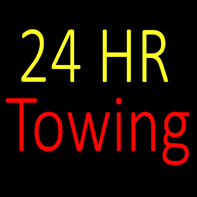 24 Hrs Towing Enseigne Néon