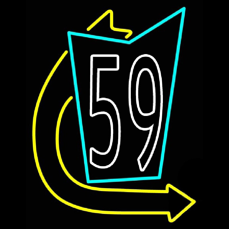 59 Road Enseigne Néon