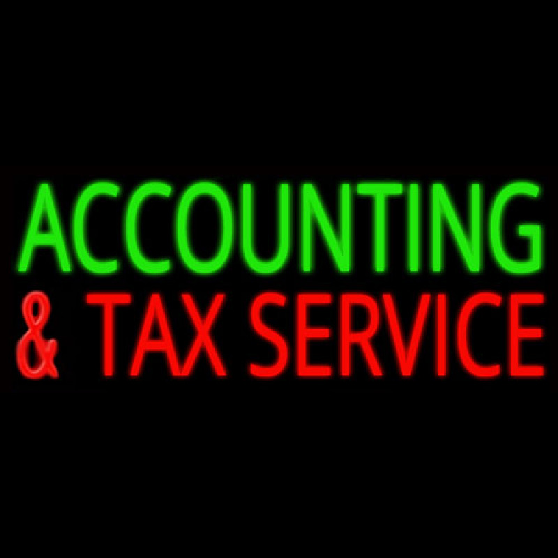 Accounting And Ta  Service Enseigne Néon