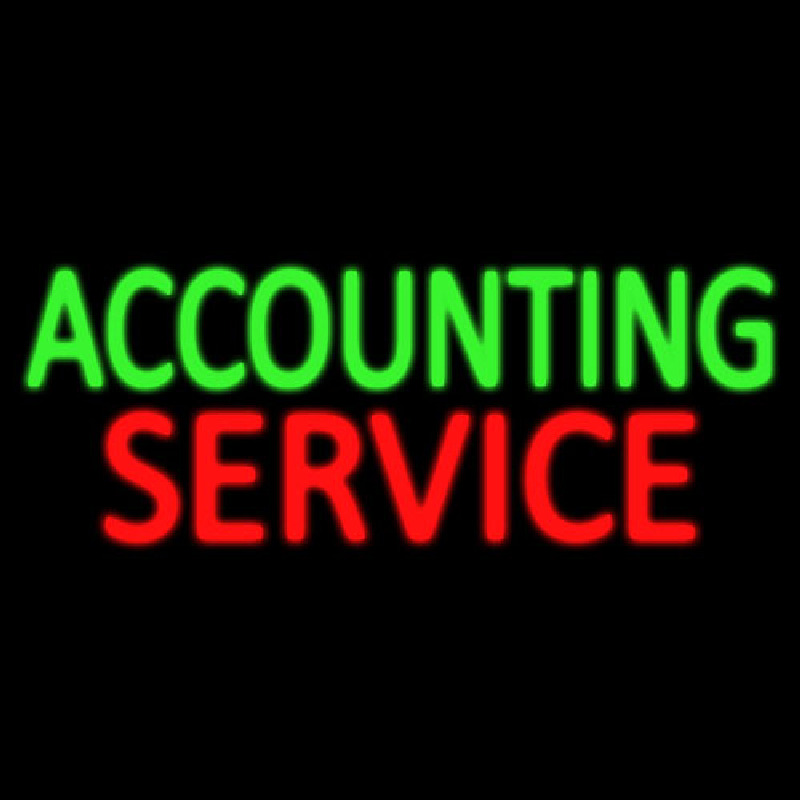 Accounting Service Enseigne Néon