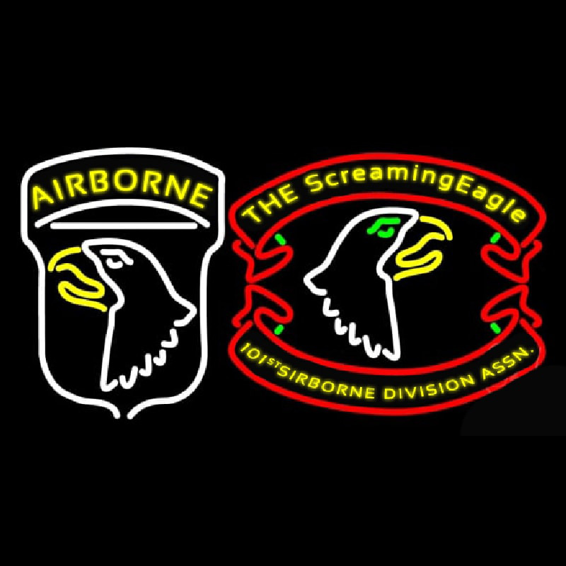 Airborne Division Screaming Eagle Enseigne Néon