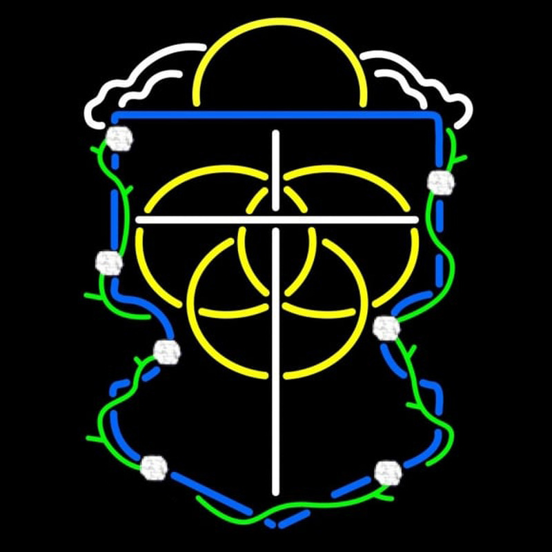 Alpha Omega Epsilon Logo Enseigne Néon