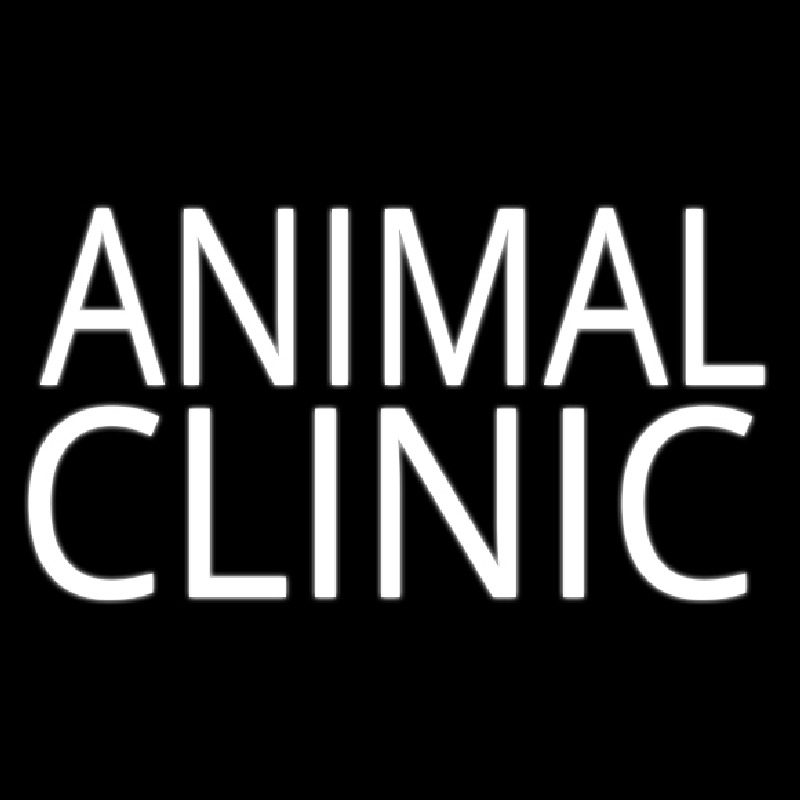 Animal Clinic Block Enseigne Néon