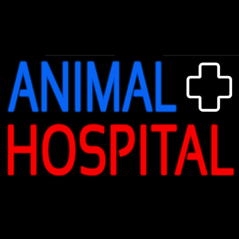 Animal Hospital With Logo Enseigne Néon