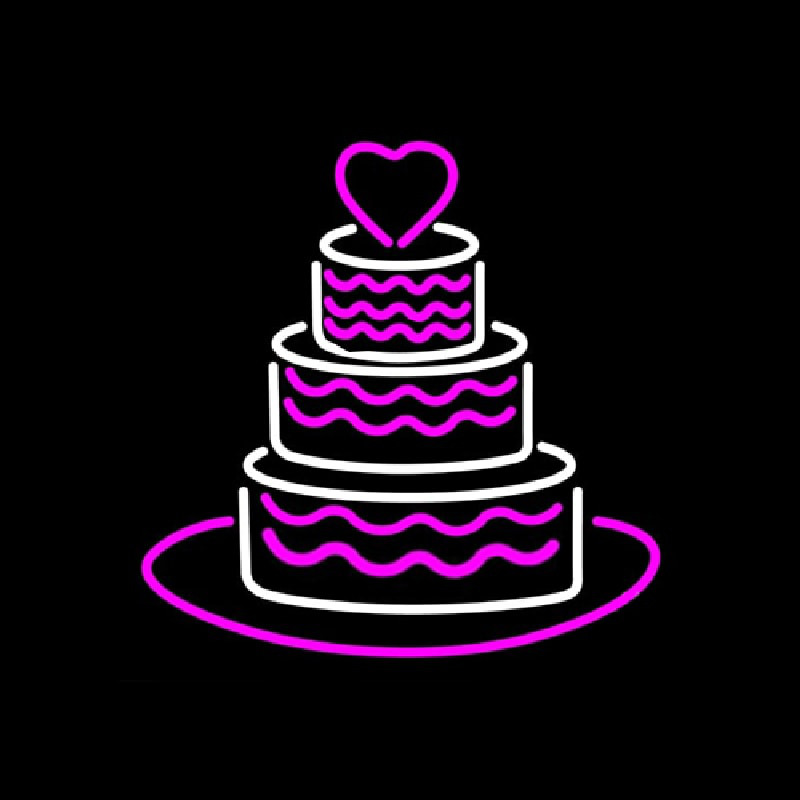 Anniversary Cake Enseigne Néon