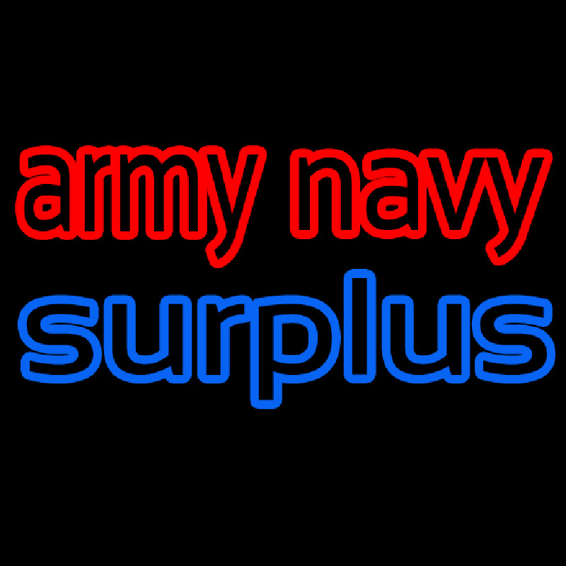 Army Navy Surplus Enseigne Néon