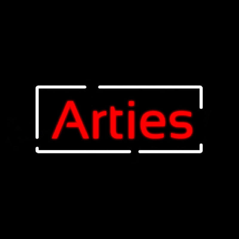 Arties With Border Enseigne Néon