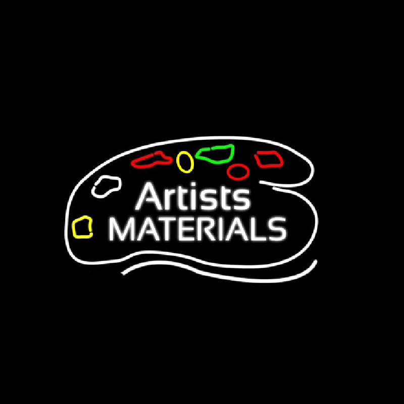 Artists Materials Enseigne Néon