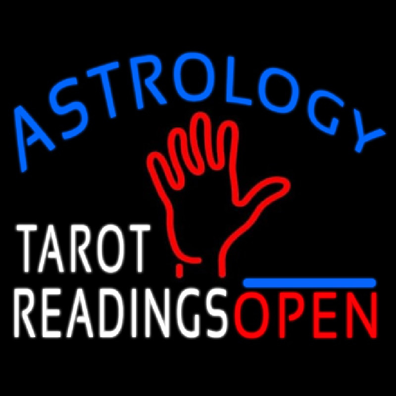 Astrology Tarot Readings Open Enseigne Néon