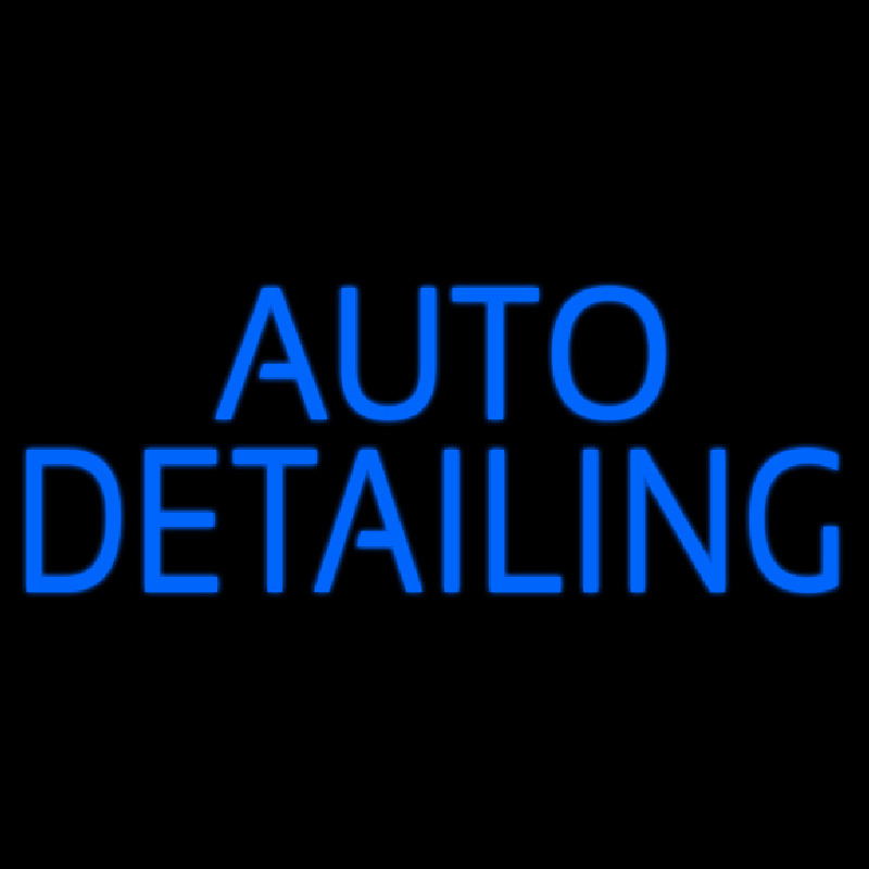 Auto Detailing Blue Enseigne Néon