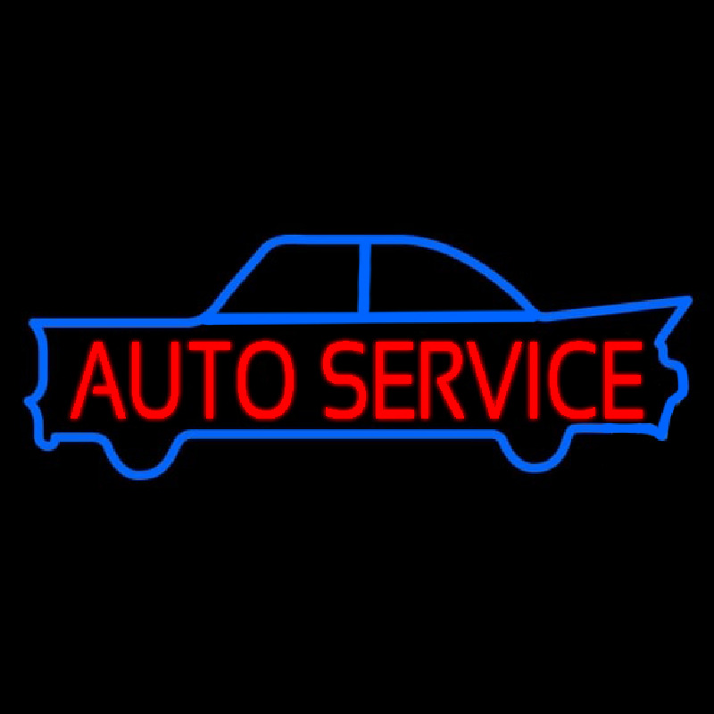 Auto Service Enseigne Néon