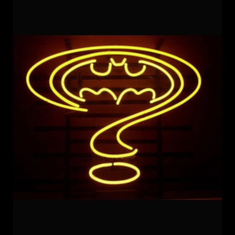 BAT Man Question Mark Retro Enseigne Néon