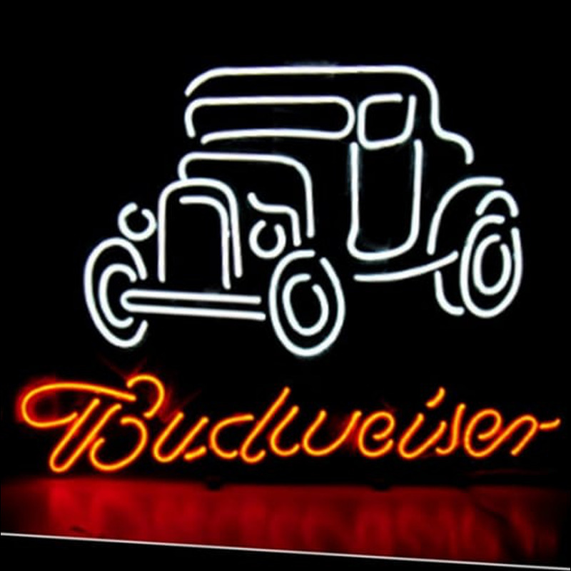 BUDWEISER VINTAGE CAR Enseigne Néon