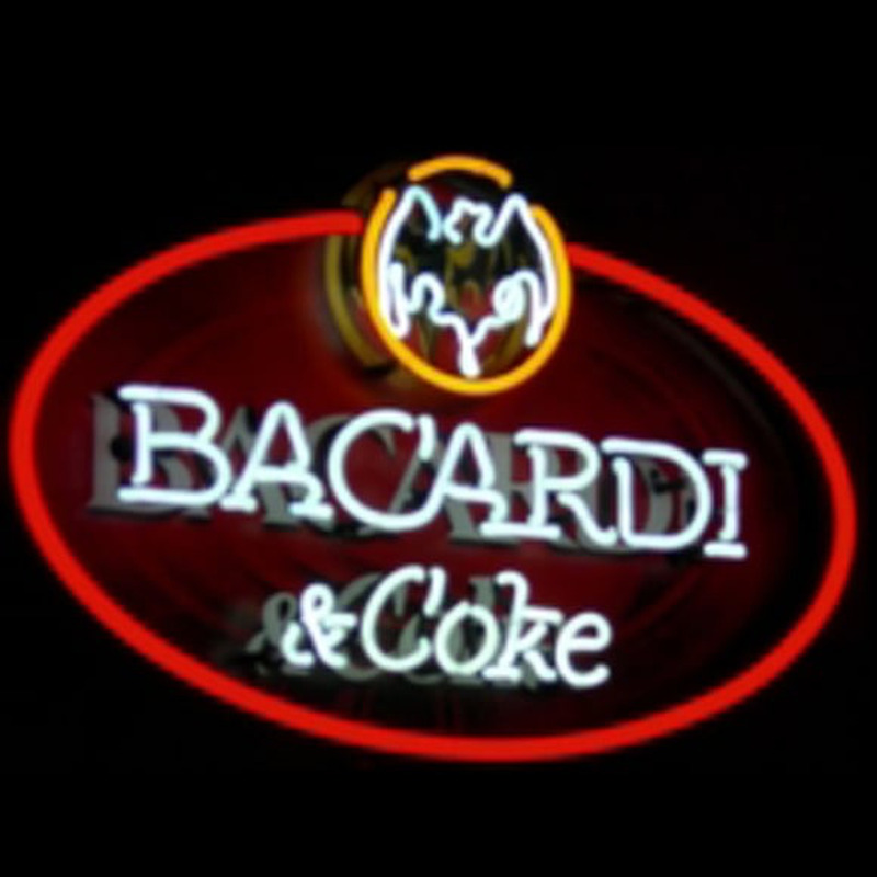 Bacardi And Coke Neon Sign Enseigne Néon