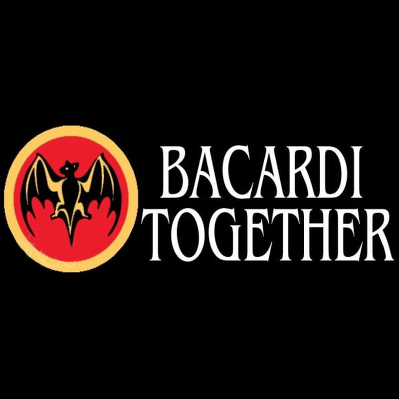 Bacardi Bat Together Rum Sign Enseigne Néon